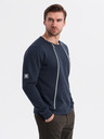 Ombre Clothing Hanorac spălat pentru bărbați cu cusătură decorativă la decolteu Ombre Clothing