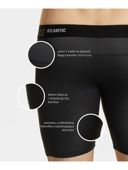 Atlantic Boxeri pentru bărbați ATLANTIC - gri Mărime: