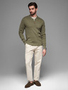 Ombre Clothing Pulover tricotat pentru bărbați cu puncte structurate Ombre Clothing