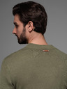 Ombre Clothing Pulover tricotat pentru bărbați cu puncte structurate Ombre Clothing