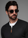 Ombre Clothing Pulover tricotat pentru bărbați cu puncte structurate Ombre Clothing