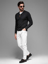 Ombre Clothing Pulover tricotat pentru bărbați cu puncte structurate Ombre Clothing