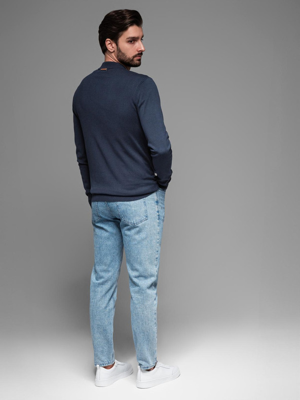 Ombre Clothing Pulover tricotat pentru bărbați cu puncte structurate Ombre Clothing