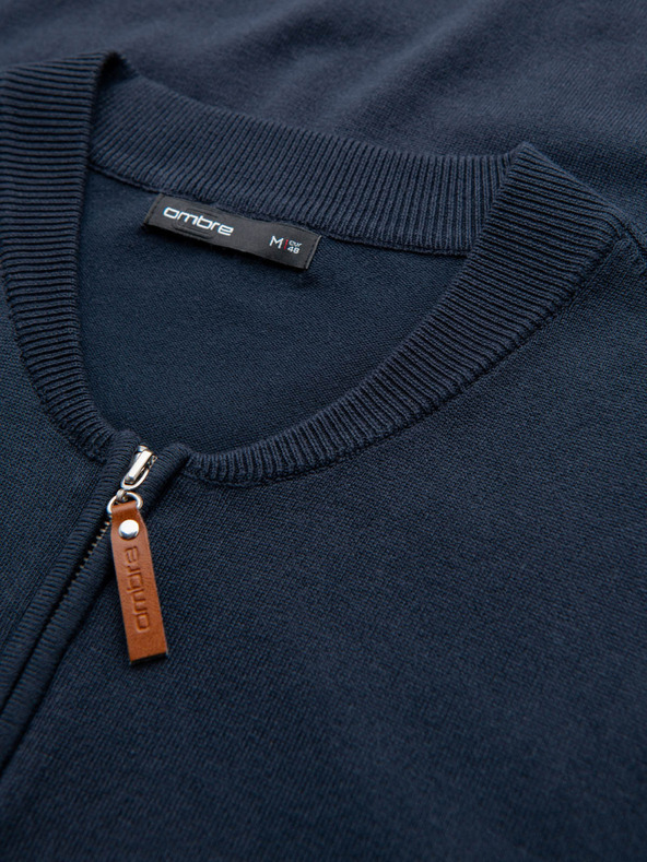 Ombre Clothing Pulover tricotat pentru bărbați cu puncte structurate Ombre Clothing