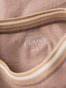 Ombre Clothing Tricou din bumbac pentru bărbați cu mânecă lungă, decolteu în V în dungi și broderie Ombre Clothing
