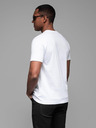 Ombre Clothing Tricou din jerseu de bumbac pentru bărbați cu inscripție mare pe lateral Ombre Clothing