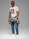 Ombre Clothing Tricou din bumbac pentru bărbați cu imprimeu Ombre Clothing