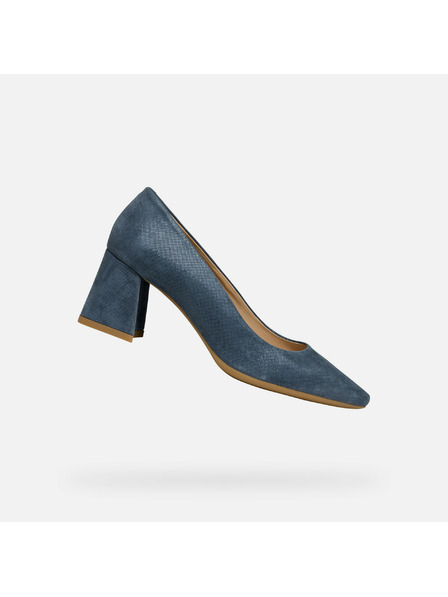 Geox Pantofi cu toc albastru-închis damă Geox Giselda