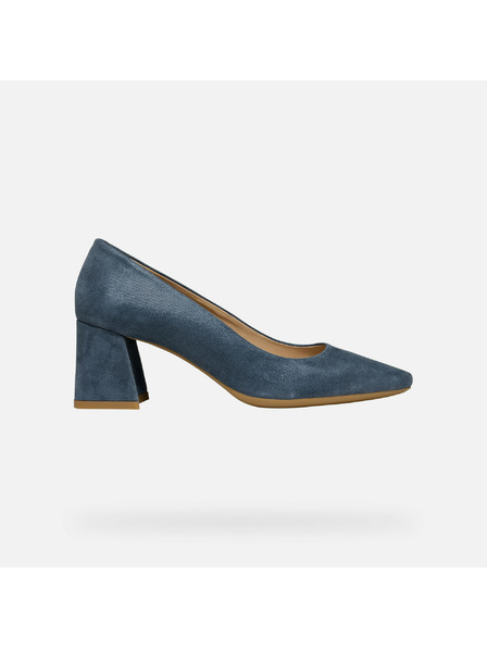 Geox Pantofi cu toc albastru-închis damă Geox Giselda