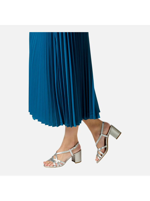 Geox Sandale argintii damă Geox Virnilisa 65 S