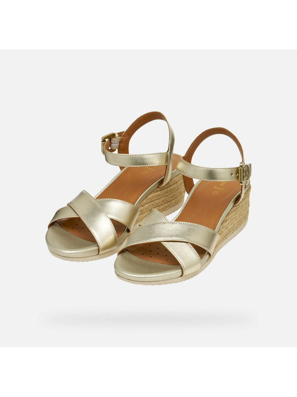 Geox Sandale aurii damă Geox Ischia Corda