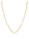 Rosefield Rosefield colier auriu Triple Heart JNTHG-J535