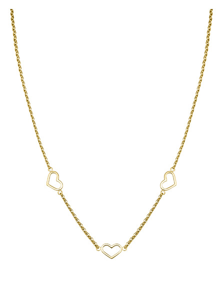 Rosefield Rosefield colier auriu Triple Heart JNTHG-J535