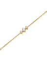 Rosefield Colier placat cu aur pentru femei Rosefield JNTCG-J1015