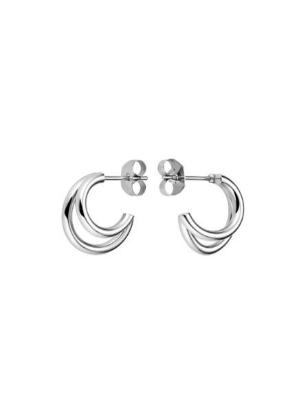 Rosefield Rosefield cercei culoare argintie Double Hoops JEDHS-J576
