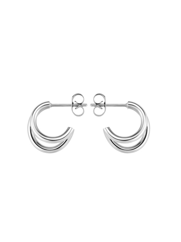 Rosefield Rosefield cercei culoare argintie Double Hoops JEDHS-J576