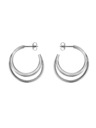 Rosefield Rosefield cercei culoare argintie Triple Hoops JETHS-J574