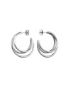 Rosefield Rosefield cercei culoare argintie Triple Hoops JETHS-J574