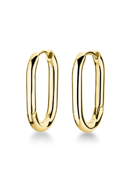 Rosefield Rosefield cercei culoare aurie Large Oval Hoops JEOLG-J567