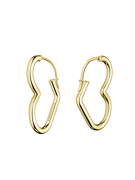 Rosefield Rosefield cercei culoare aurie Heart Hoops JEHHG-J579