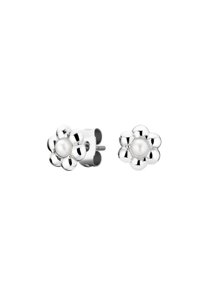 Rosefield Cercei Rosefield în culoare argintie Daisy Flower Studs JEDFS-J671