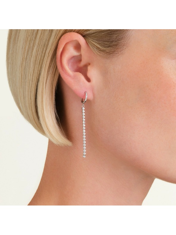 Rosefield Cercei placați cu aur pentru femei Rosefield JETCS-J922