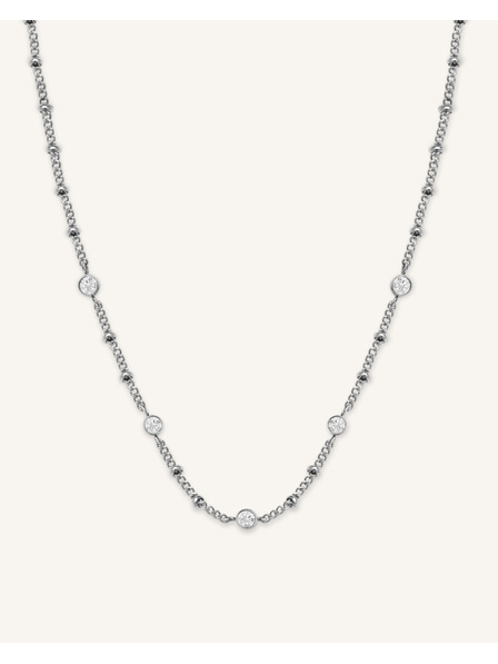 Rosefield Colier Rosefield de culoare argintie Crystal JNSCS-J612