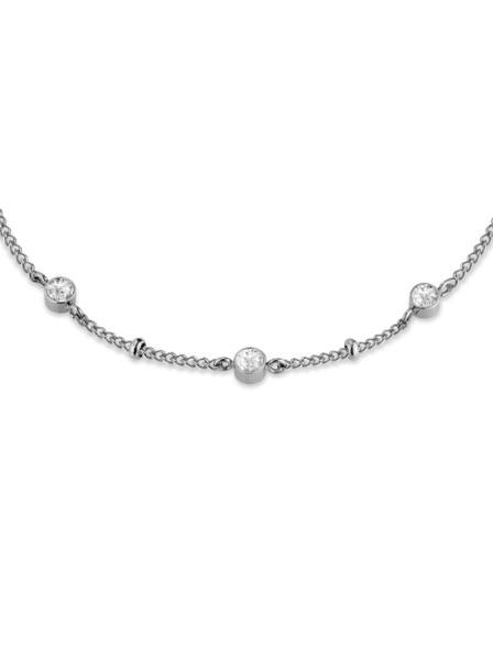 Rosefield Colier Rosefield de culoare argintie Crystal JNSCS-J612