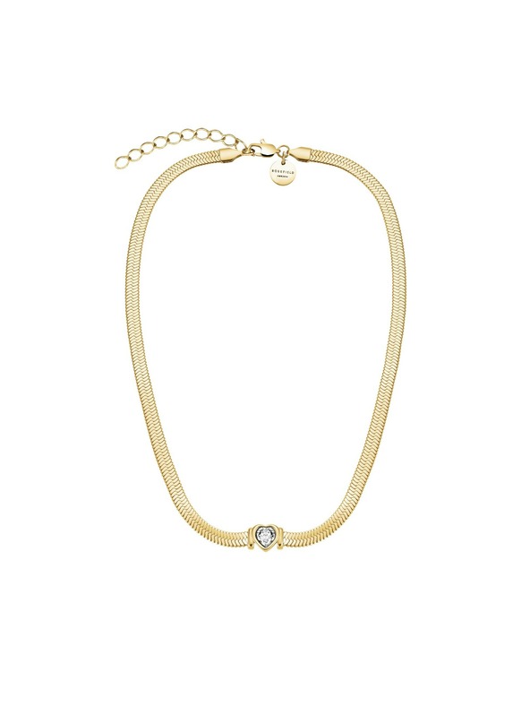 Rosefield Colier choker placă cu aur pentru femei Rosefield JNSWG-J1002