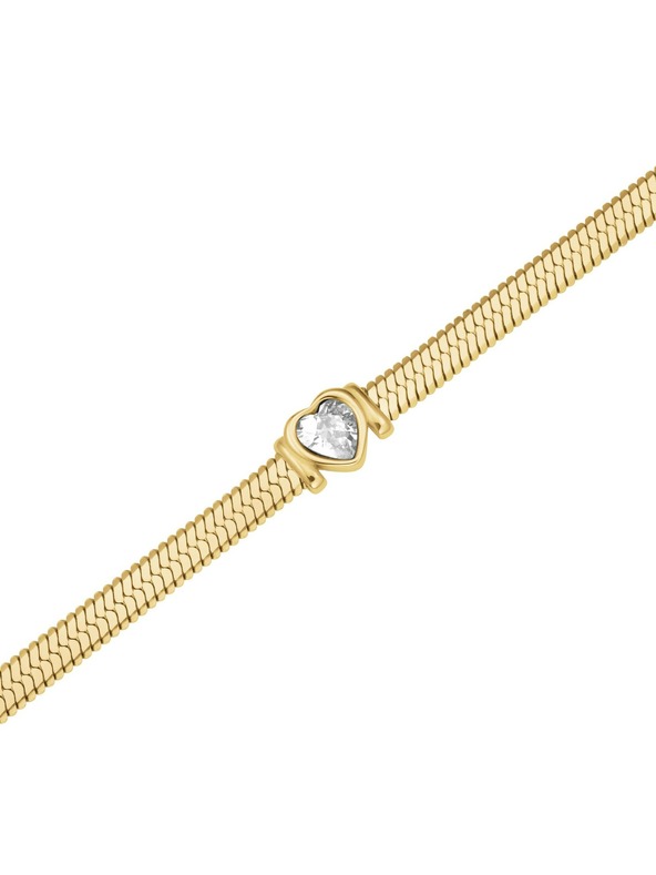 Rosefield Colier choker placă cu aur pentru femei Rosefield JNSWG-J1002