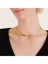 Rosefield Colier choker placă cu aur pentru femei Rosefield JNSWG-J1002