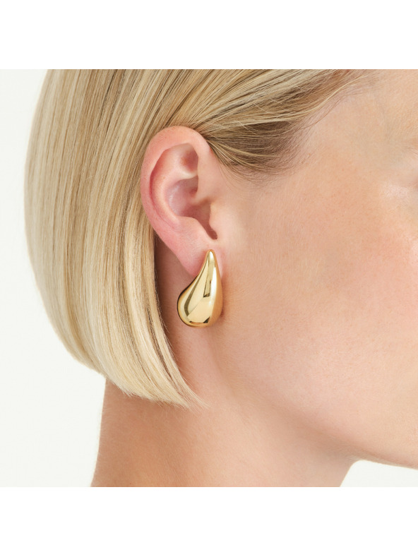 Rosefield Cercei placați cu aur pentru femei Rosefield JETDG-J929
