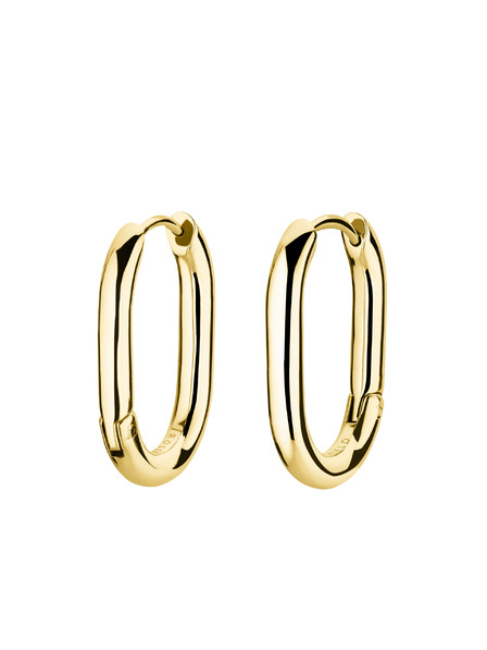 Rosefield Cercei Rosefield de culoare aurie Small Oval Hoops JEOSG-J569