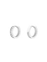Rosefield Cercei Rosefield de culoare argintie Crystal Hoops JECHS-J572