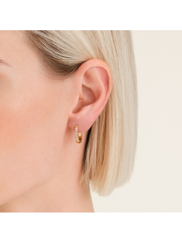 Rosefield Cercei placați cu aur pentru femei Rosefield JECHG-J1027