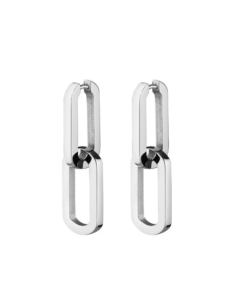 Rosefield Cercei Rosefield în culoare argintie Dual Hoops JEDHS-J586