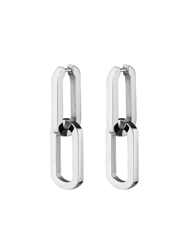 Rosefield Cercei Rosefield în culoare argintie Dual Hoops JEDHS-J586