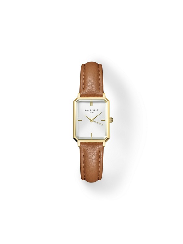 Rosefield Ceas pentru femei Rosefield Octagon XS Camel Leather OWBLG-O85