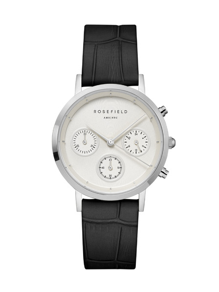 Rosefield Rosefield ceas NCBS-N94 The Gabby White Sunray Croco Black Silver