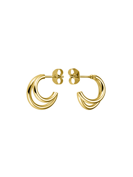 Rosefield Rosefield cercei în culoare aurie Double Hoops JEDHG-J575