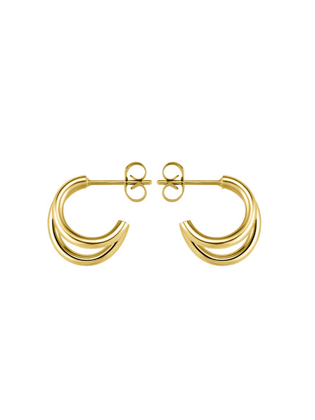 Rosefield Rosefield cercei în culoare aurie Double Hoops JEDHG-J575