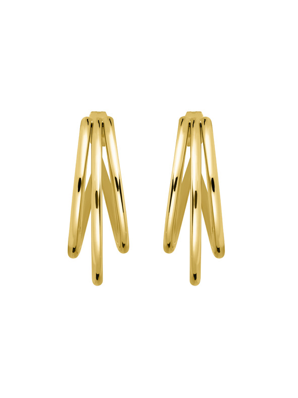 Rosefield Rosefield cercei în culoare aurie Triple Hoops JETHG-J573