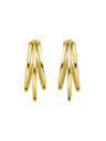Rosefield Rosefield cercei în culoare aurie Triple Hoops JETHG-J573