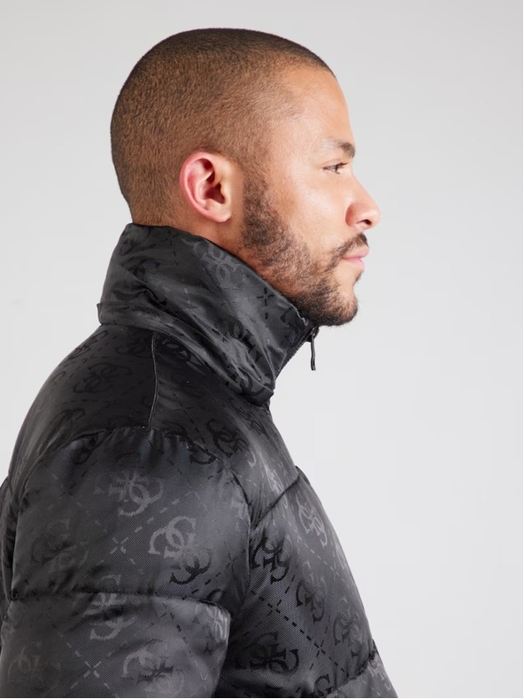 Guess Jeans Jachetă neagră pentru bărbați Guess jeans