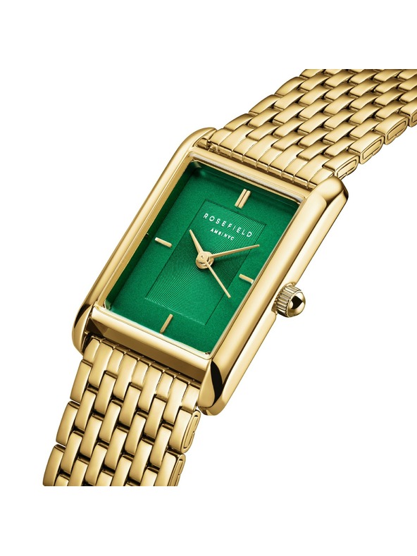 Rosefield Ceas pătrat pentru femei Rosefield Heirloom HEGSG-H05