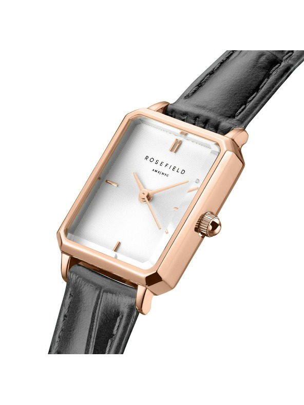 Rosefield Ceas pentru femei Rosefield Octagon XS Grey Leather OWGLR-O87