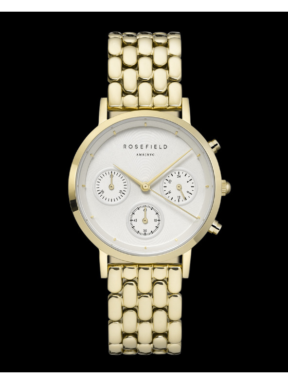 Rosefield Ceas Rosefield NWG-N90 The Gabby Alb Auriu