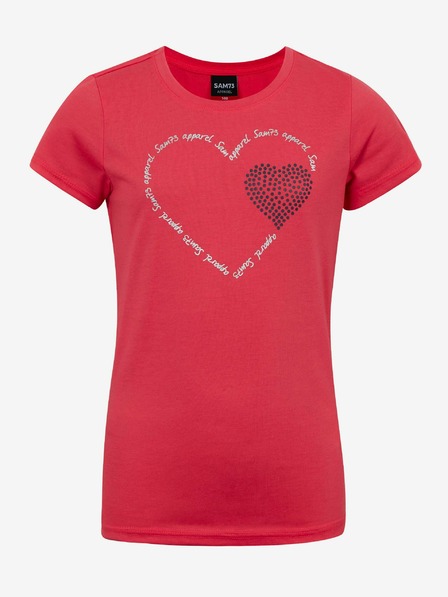 Sam 73 Tricou pentru fete roz închis SAM 73 Alaina