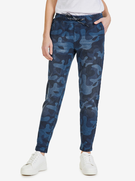 Sam 73 Pantaloni de trening pentru femei cu model albastru închis SAM 73 Ivy