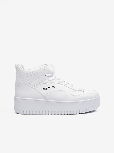 Sam 73 Adidași cu platformă pentru femei, albi, cu gleznă SAM 73 FRIGG